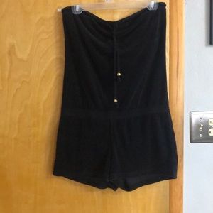 Black terry jumpsuit